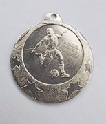 Medal srebro piłka nożna fi 40 mm gwiazdy