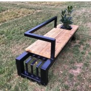 NOWOCZESNA ŁAWKA OGRODOWA "ZENTRUM" – DOWOLNY KOLOR RAL