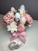 Stroik Flowerbox Wielkanocny Wiosenna Dekoracja  