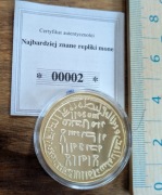 Dinar Umajjadów replika duży medal moneta 40 mm w kapslu