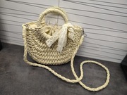 Torebka letnia koszyk pleciony mała listonoszka