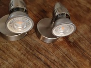 Dwa srebrne kinkiety 