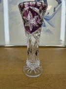 Wazon kryształowy rubinowy – dekoracyjny