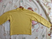 Żółta jednolita gładka bluza dresowa ok. 36 - 38