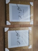 Zlota ramka do zdjęć. 20,5x28,7cm A4 stare złoto