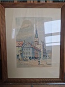 Obraz Ratusz Poznański Stefan Pajączkowski OKAZJA