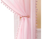 2 Pack Zasłony Dekoracyjne 140x245cm. Półprzezroczyste Na Przelotkach