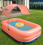 Basen rodzinny Automatycznie nadmuchiwany 260cm pomarańczowy NOWY