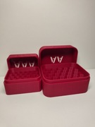 Organizer na baterie AA + AAA zestaw kolor czerwony