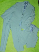 Garnitur jasny szary, roz.134, 3 CZĘŚCI