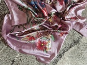 Szal chusta chustka apaszka vintage jedwab Gucci Flora 