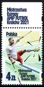 5173 Mistrzostwa Europy Amp Futbol Kraków 2021 (znaczek z napisem)