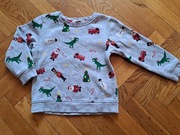 Świąteczna bluza szara h&m 110/116