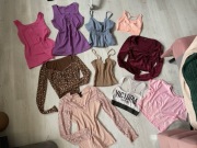 Paczka zestaw topy 10sztuk XS/S Shein, Victoria’s Secret, H&M, Bershka, F&F