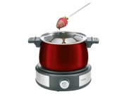Elektryczny zestaw do fondue silvercrest czerwony ser czekolada