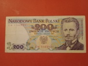 POLSKA PRL 200 ZŁOTYCH SERIA EN 1988