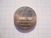Polska moneta 20 zł złotych 1990 mała