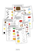 DOPASOWYWANIE – karty pracy dla dzieci | kolory, kształty, owoce PDF