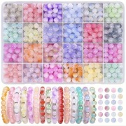 Koraliki szklane 8mm do robienia bransoletek