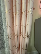 Zasłona glammy pudrowy róż 140X280 przelotka