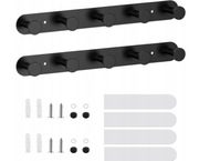 2 sztuki czarnych wieszaków na ubrania