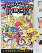 Gra Despatch Rider kaseta magnetofonowa Atari XL XE 8-bit retro arcade moto