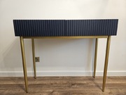 Konsola Nicole granatowa złote nogi toaletka 