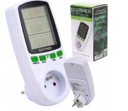 Licznik Energii Prądu Watomierz 16A 3680W ECO TIMER MIERNIK ZUŻYCIA LCD