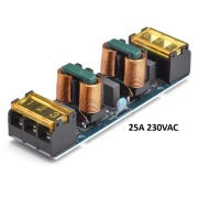 Filtr przeciwzakłóceniowy EMI sieciowy 25A 230VAC jednofazowy audio LED