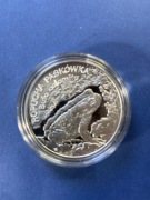 Polska moneta 20 złotych 1998 ropucha paskówka