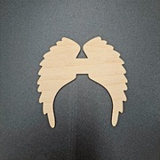 Skrzydełka drewniane do aniołków DIY - 12x12cm - idealne do makramy!