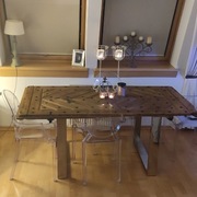 Stół dębowy industrialny 