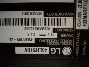 Podświetlenie matrycy LG43LH510V