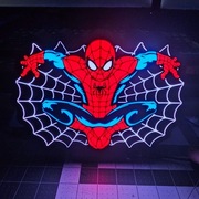 Spiderman Lightbox LED - Dekoracja pokoju fana!