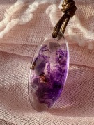 WISIOREK „FIOLETOWY PŁOMIEŃ” Z AMETYSTEM.