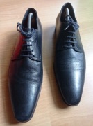 CZARNE ELEGANCKIE WYGODNE PAUL SMITH 43 SKÓRA NATURALNA