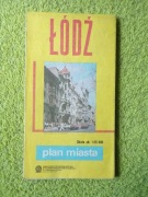 ŁÓDŹ PLAN MIASTA SKALA 1:25000 ROK 1989