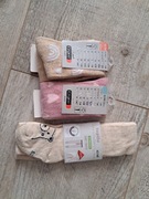 Rajtuzy niemowlece/ dziewczęce - 3 pary - rozm 62/68