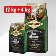 Zestaw: Carnilove Dog Adult Duck & Pheasant 12 kg + 4 kg 