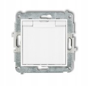 Gniazdo Elektryczne ścienne Karlik MINI biały MGPB-1zp