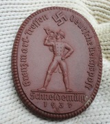 SCHNEIDEMUHL  PIŁA  . MEDAL PORCELANOWY Z 1937 R. ORYGINAŁ 