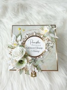 Drewniane pudełko PREMIUM na Komunię, pamiątka komunii, prezent komunijny 