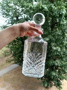 Karafka kryształowa rzeźbiona ananas do whisky