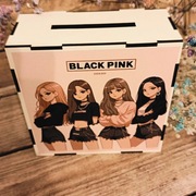 Skarbonka z wykreślanką 1000 zł  - Black Pink - z imieniem