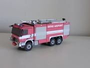 Mercedes-Benz Actros 3360 KHA 60 Airport Brno model kartonowy straż