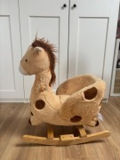 Pluszowa żyrafa fotel konik na biegunach