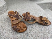 VENEZIA nr 37-36 włoskie eleganckie sandały skóra