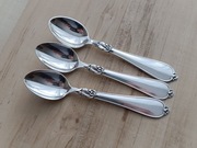 SREBRZONE ŁYŻECZKI DO KAWY FILIŻANKI COHR DANIA 