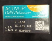 Soczewki kontaktowe jednodniowe Acuvue Oasys Astigmatism 