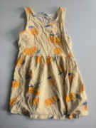 H&M ŻÓŁTA SUKIENKA POMARAŃCZE R.98/104
